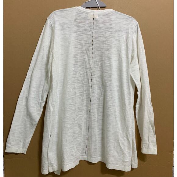 FAT FACE DARCEY Cardigan Sweater Light Weight 100% Cotton Pure WHITE Sz 8 NWT - Picture 6 of 14